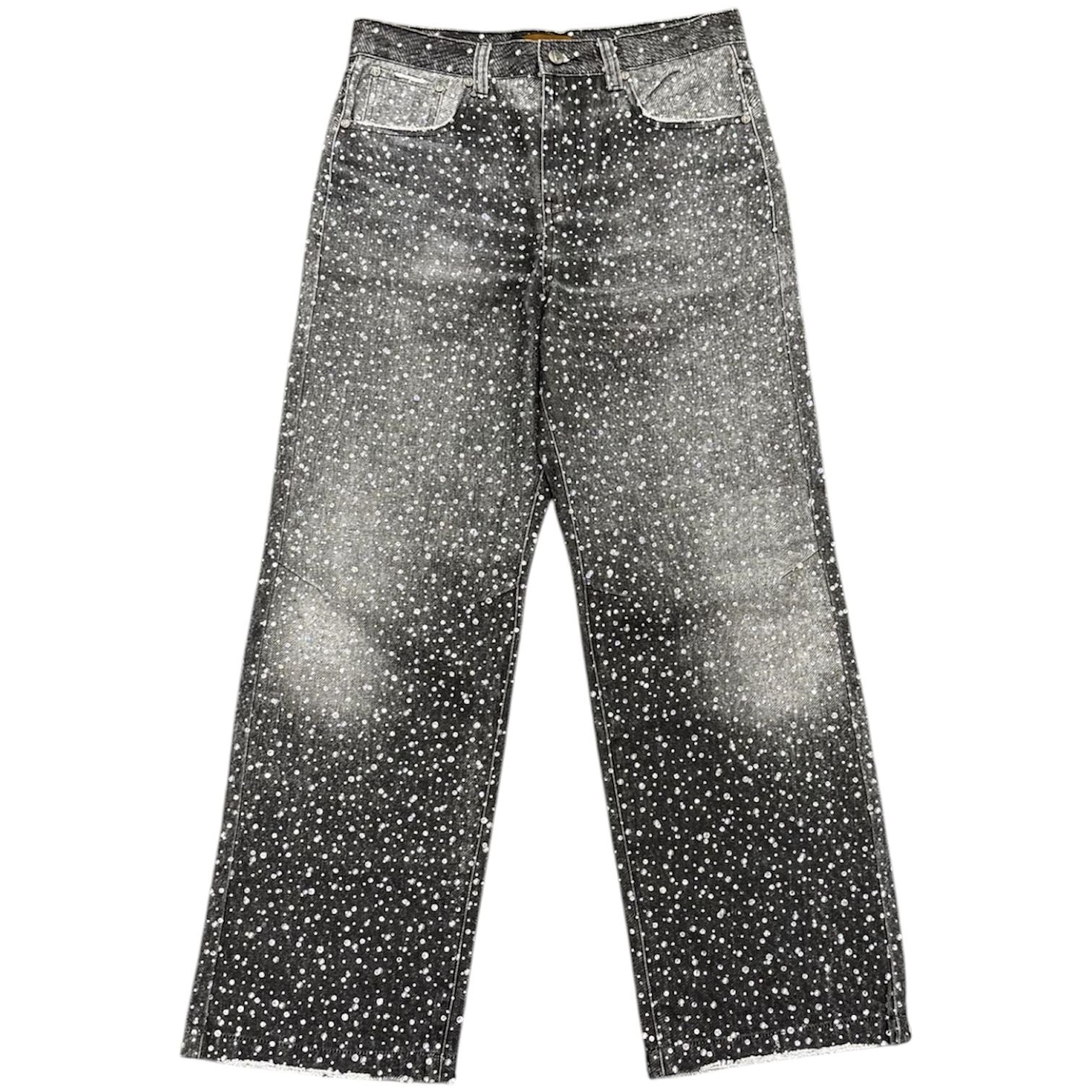 Birth Of A Royal Child 20k Swarovski Diamond Boro Jean (Black) - Preowned