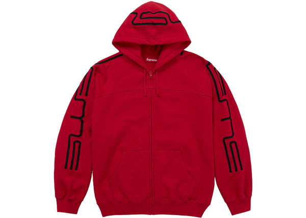 Supreme Connect Zip Up Hooded Sweatshirt Red