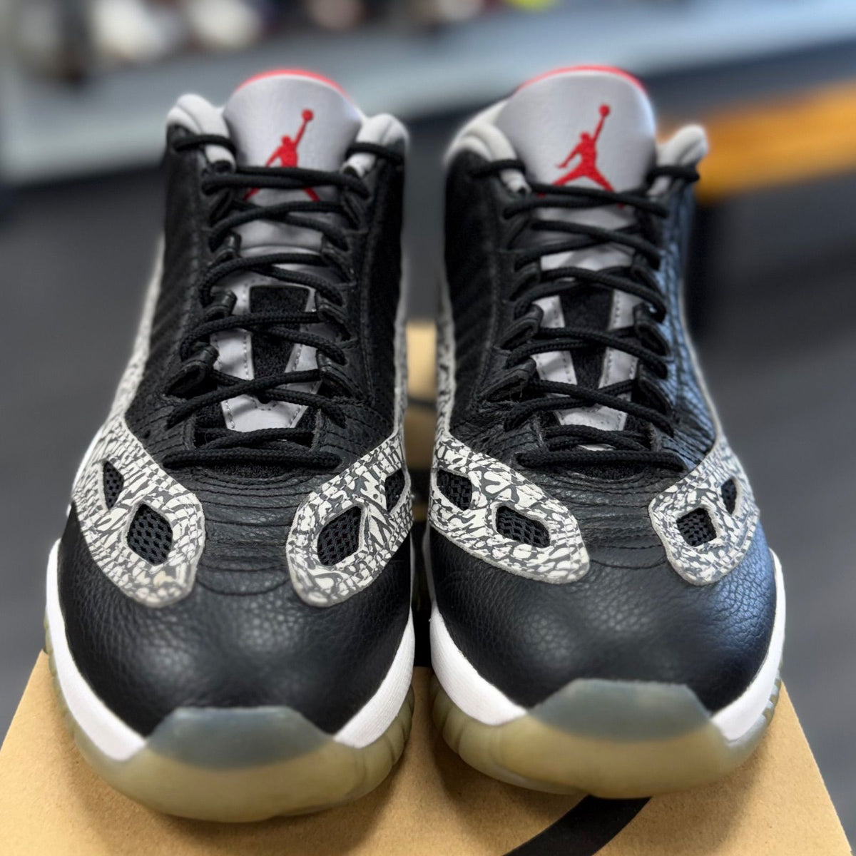 Jordan 11 Retro Low IE Black Cement - Preowned