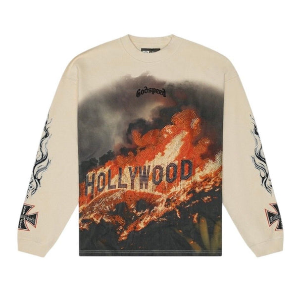 Godspeed Hollywood Inferno VVS L/S Tee (Bone)