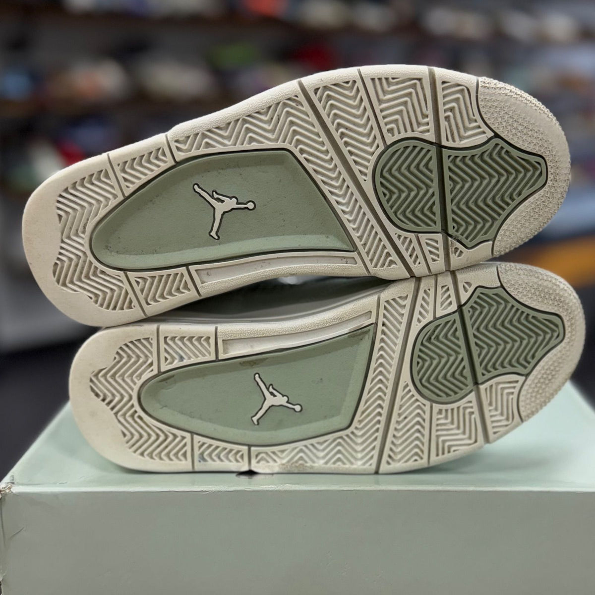 Jordan 4 Retro Seafoam Sail (Women's) - Preowned