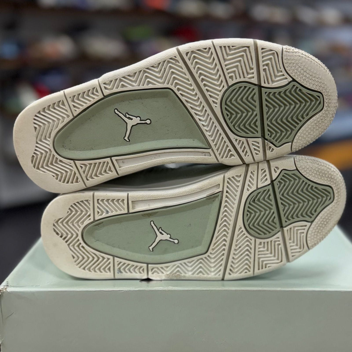 Jordan 4 Retro Seafoam Sail (Women's) - Preowned