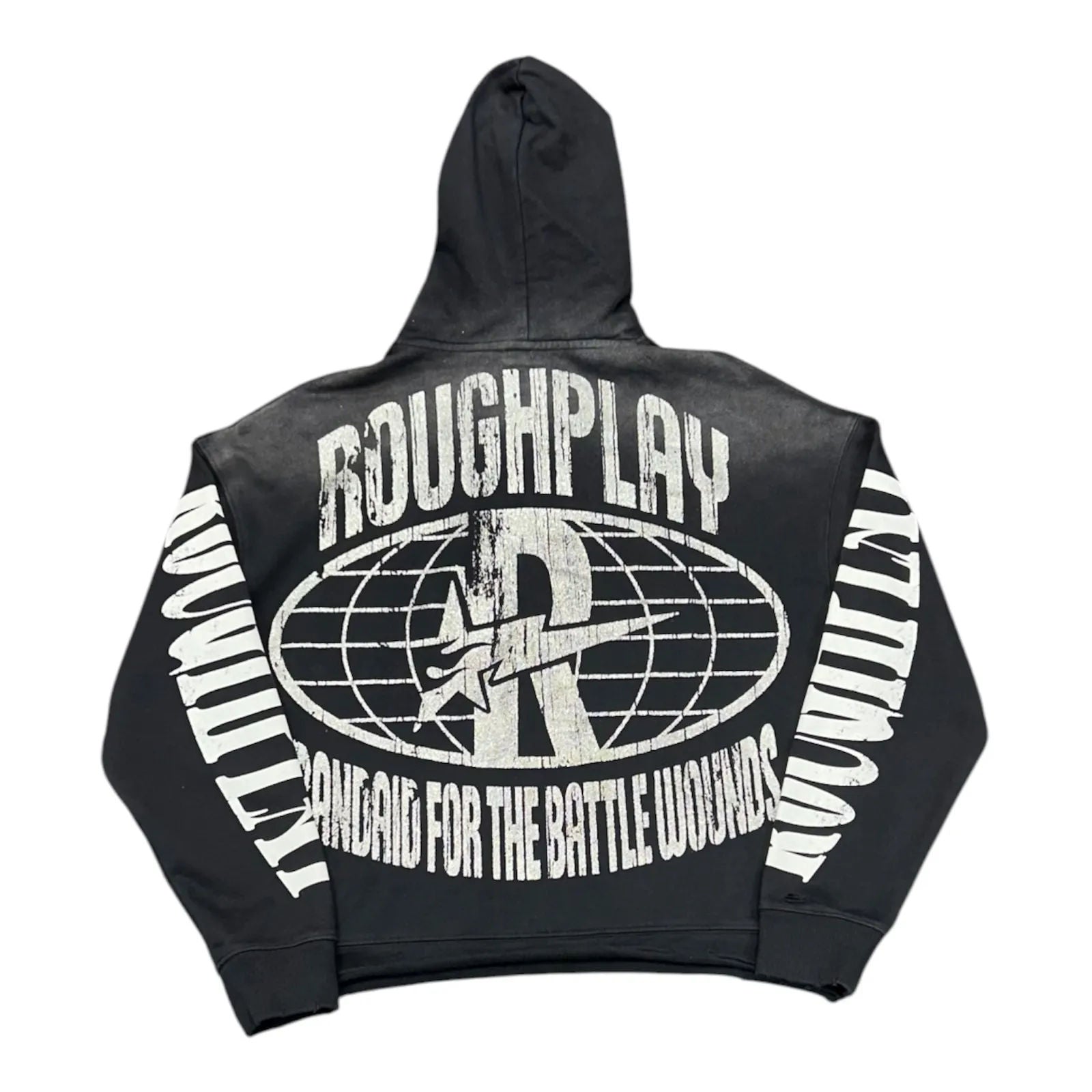 Roughplay Alone Hoodie (Washed Black) - Preowned
