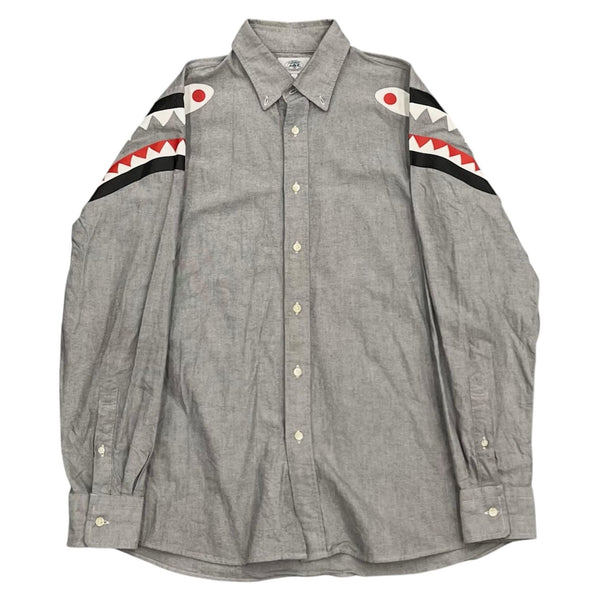 Bape Shark Oxford L/S Button Up - Preowned