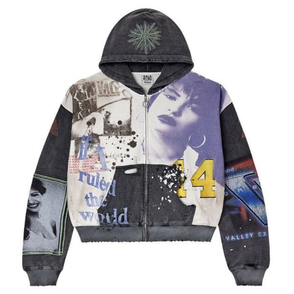 Vale Forever Noise Zip Up (Black)