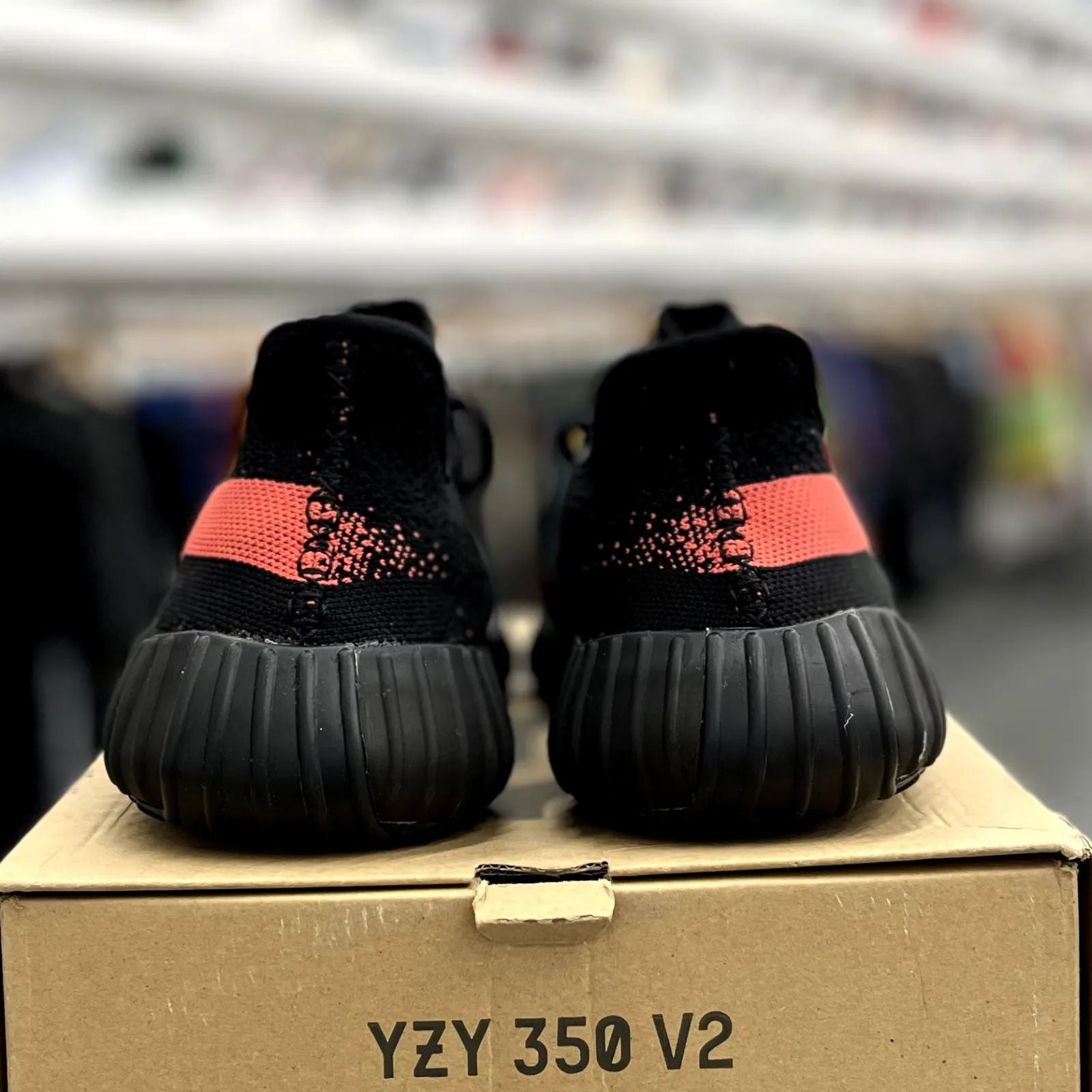 adidas Yeezy Boost 350 V2 Core Black Red - Preowned