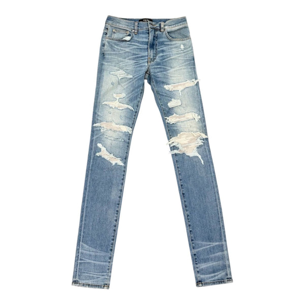 Amiri Thrasher White Patch Distressed Jean (Indigo)