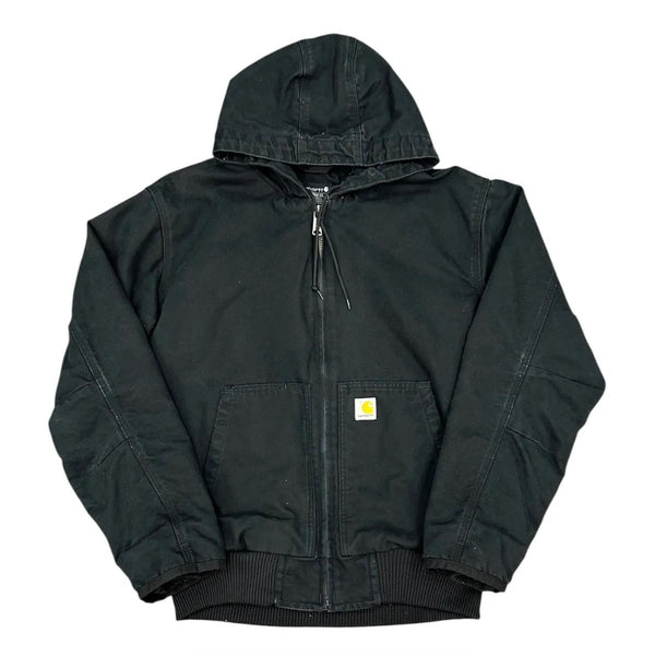 Carhartt Loose Fit Washed Duck Insulated Active Jac (Black) - Preowned