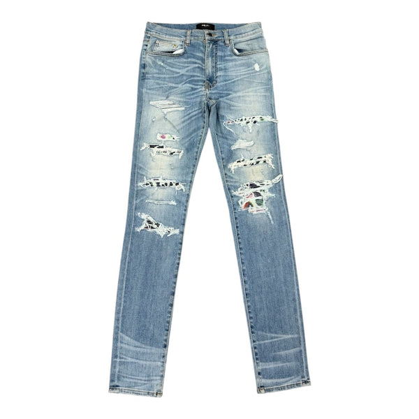 Amiri Thrasher Multicolor Patch Jean (Indigo)