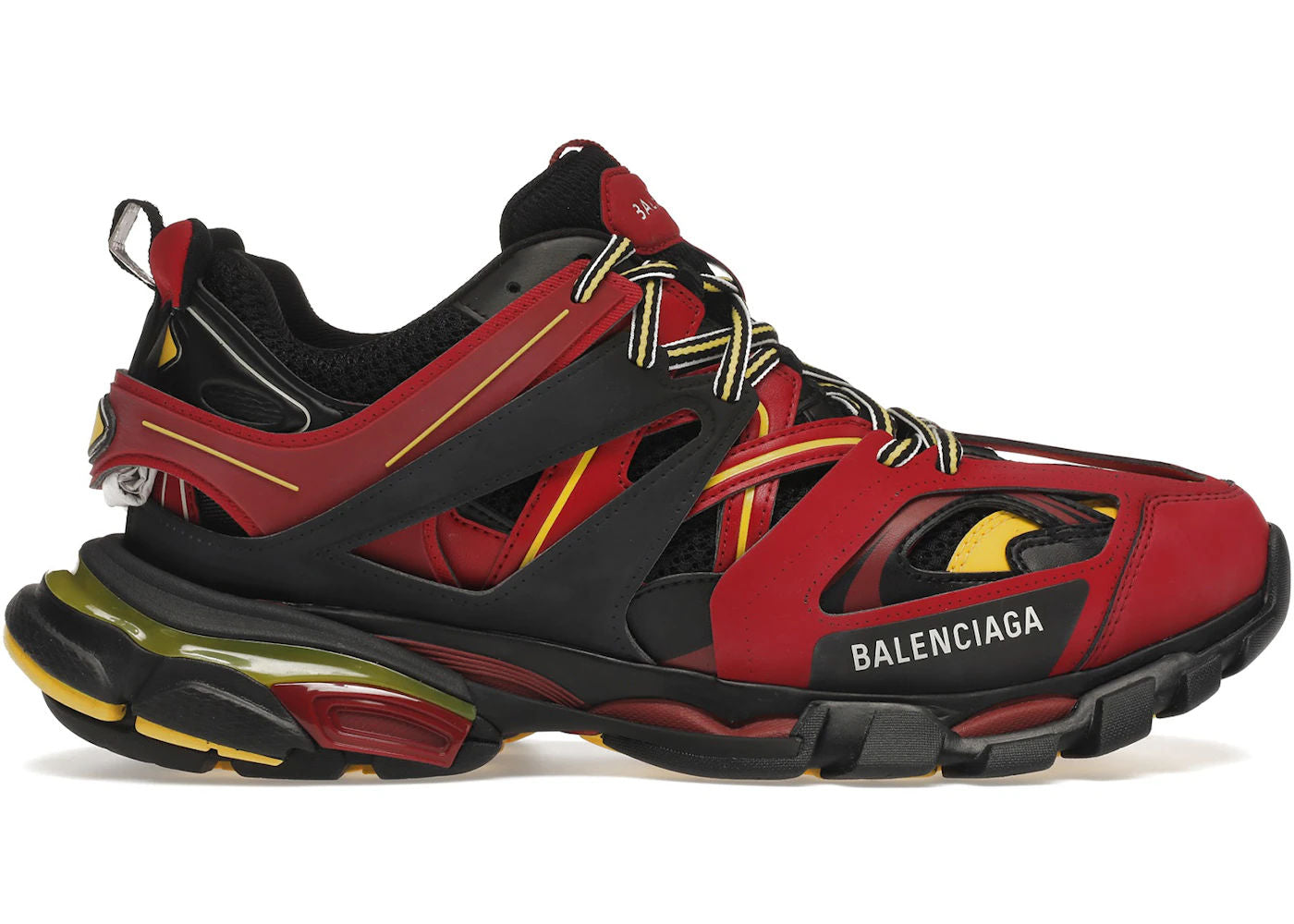 Balenciaga Track Trainers Burgundy Black