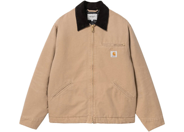 Carhartt WIP OG Detroit Aged Canvas Jacket Peanut/Black - Preowned