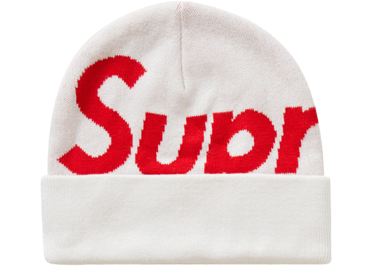 Supreme Big Logo Beanie (FW20) White