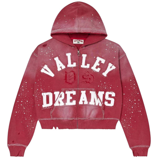 Vale Forever Classico Zip Up Hoodie (Ruby)