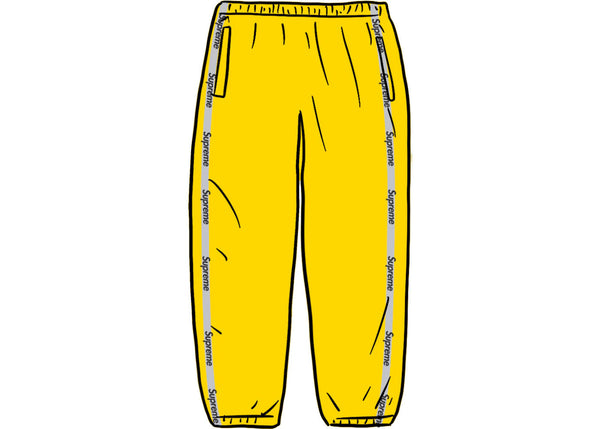 Supreme Reflective Zip Track Pant Yellow