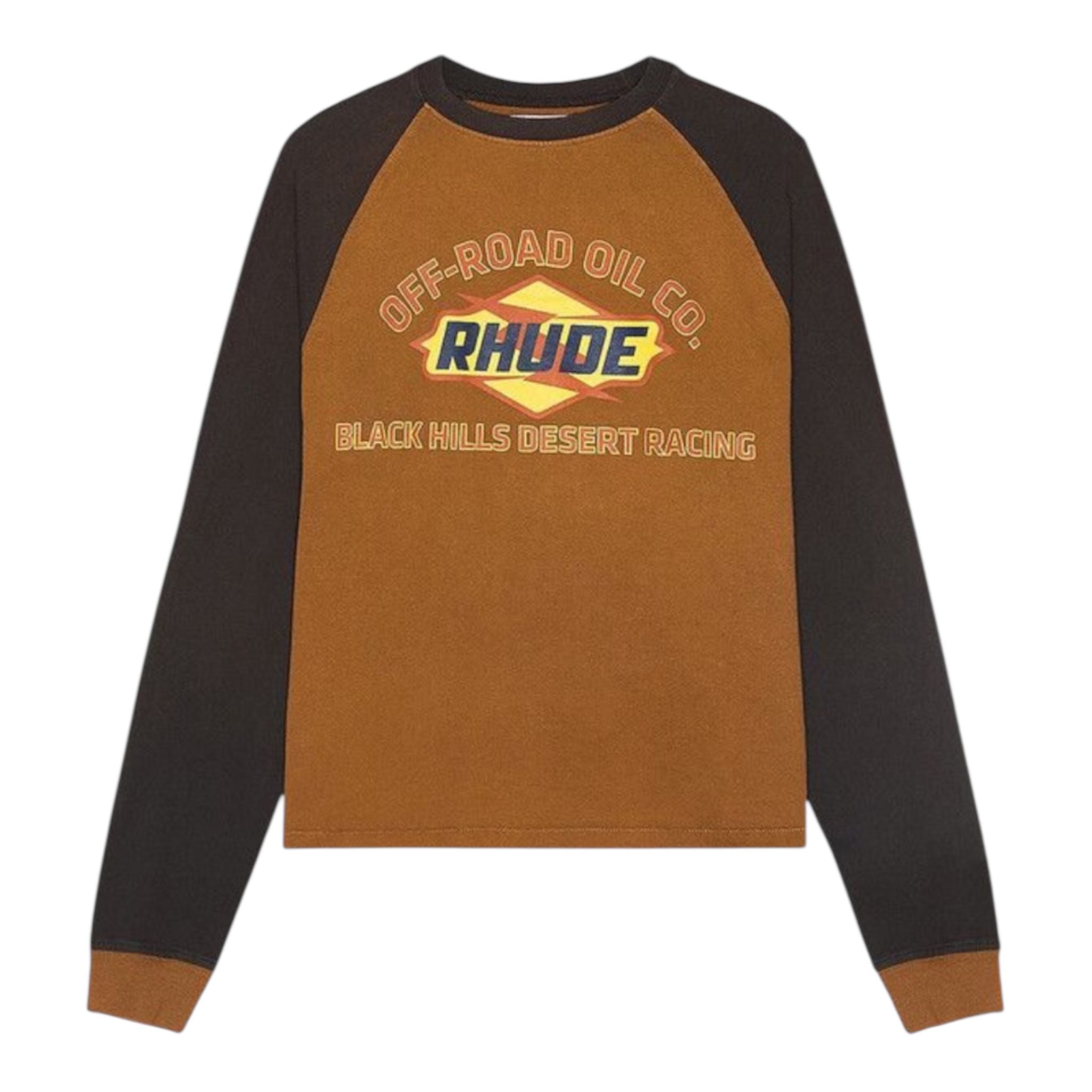 Rhude Hills Long Sleeve T-Shirt (Brown)