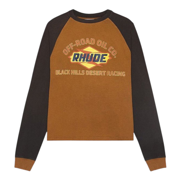 Rhude Hills Long Sleeve T-Shirt (Brown)