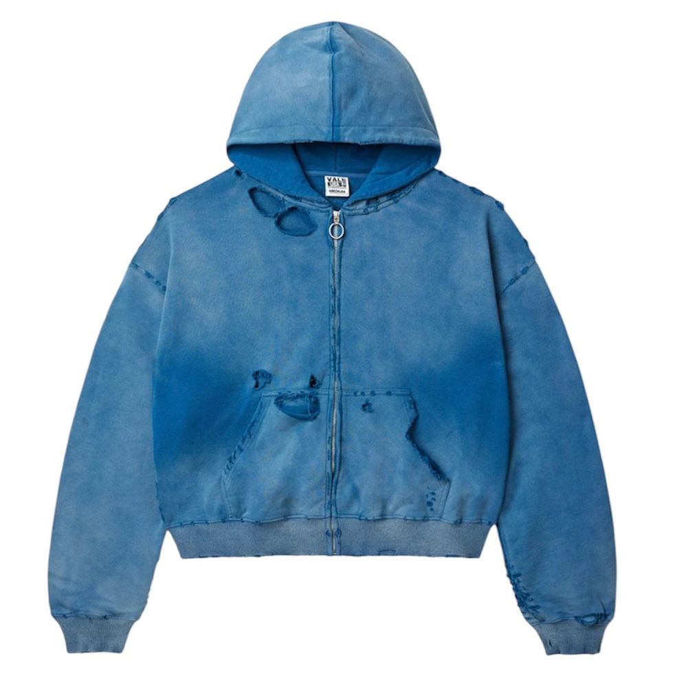 Vale Destroyer Zip Up Hoodie (Ocean) - Preowned