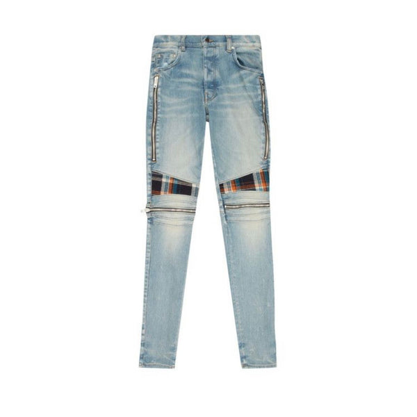Amiri MX2 Plaid "Clay Indigo/Orange" - Preowned