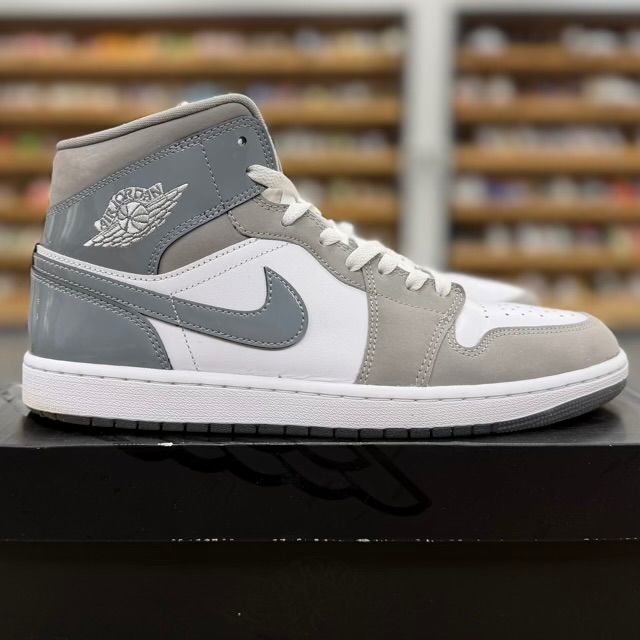 Jordan 1 Mid SE White Medium Grey Cool Grey - Preowned