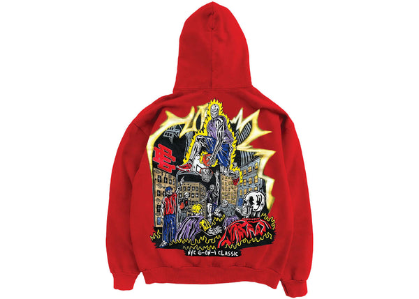 Eric Emanuel x Warren Lotas Jump Shot Hoodie Red - Preowned