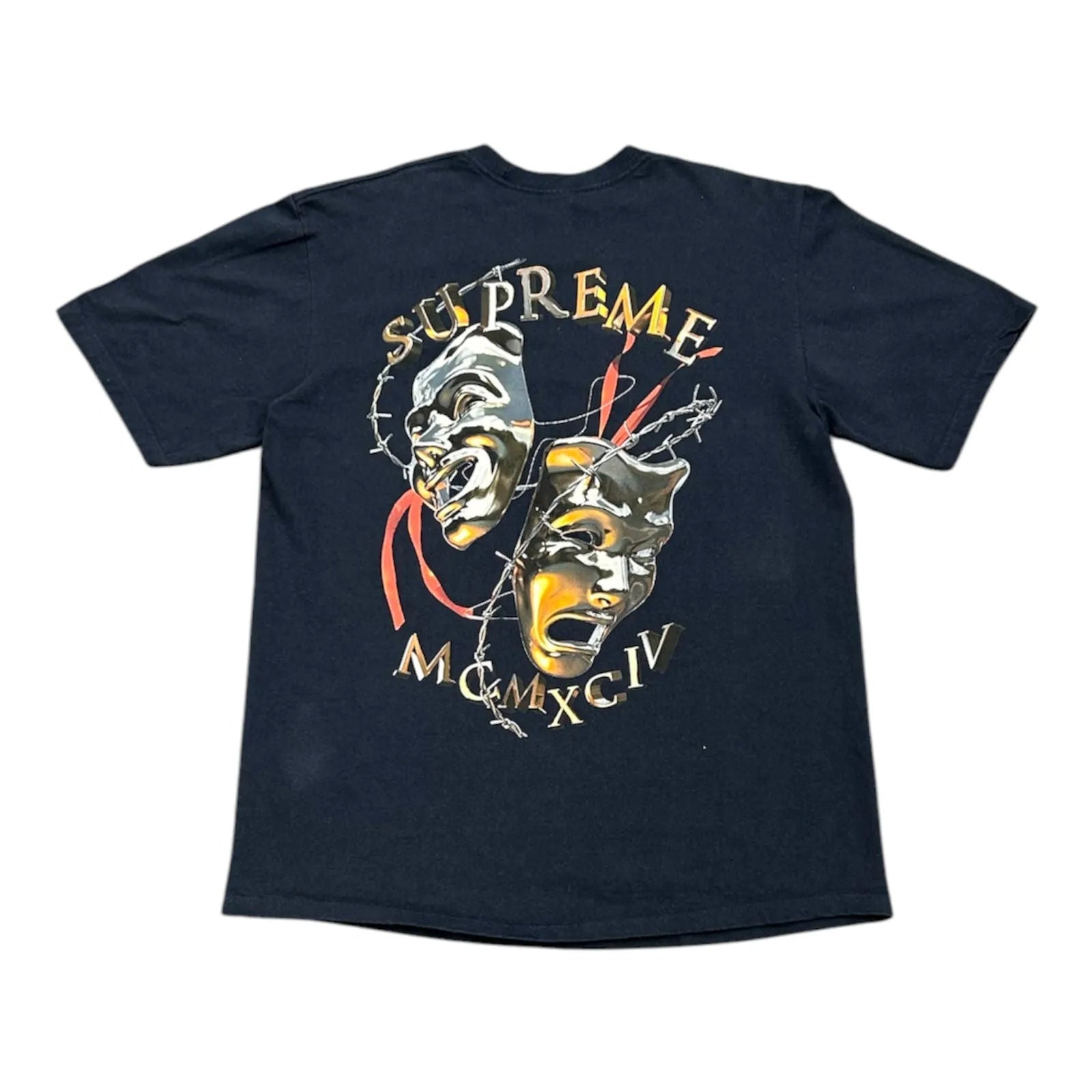 Supreme Laugh Now Tee Navy - Preowned