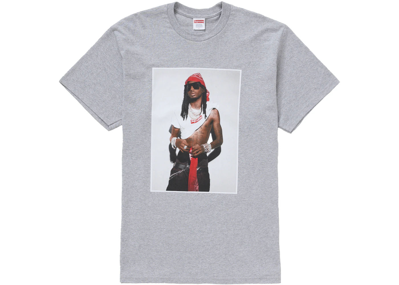 Supreme Playboi Carti Tee Heather Grey