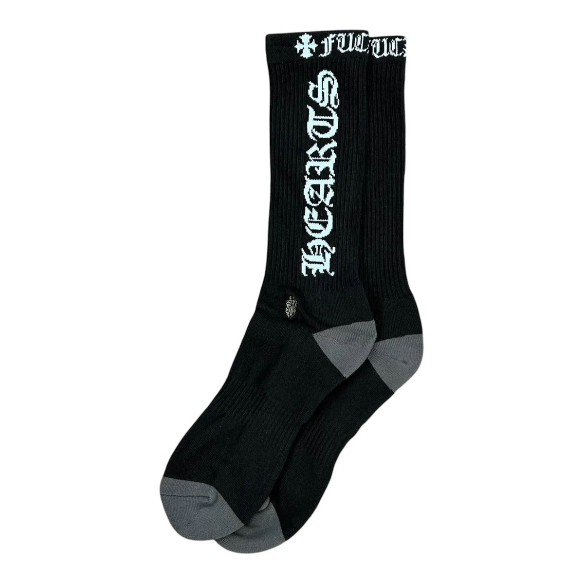 Chrome Hearts CH Logo Socks (Black/Blue)