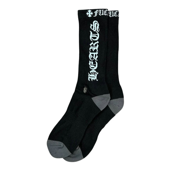 Chrome Hearts CH Logo Socks (Black/Blue)