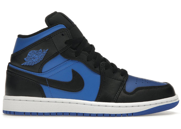 Jordan 1 Mid Black Royal Blue - Preowned
