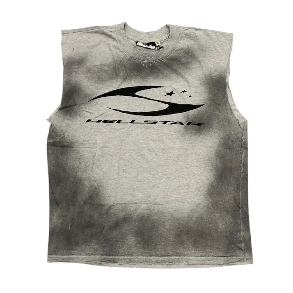 Hellstar Sports Logo Sleeveless Tee (Grey)