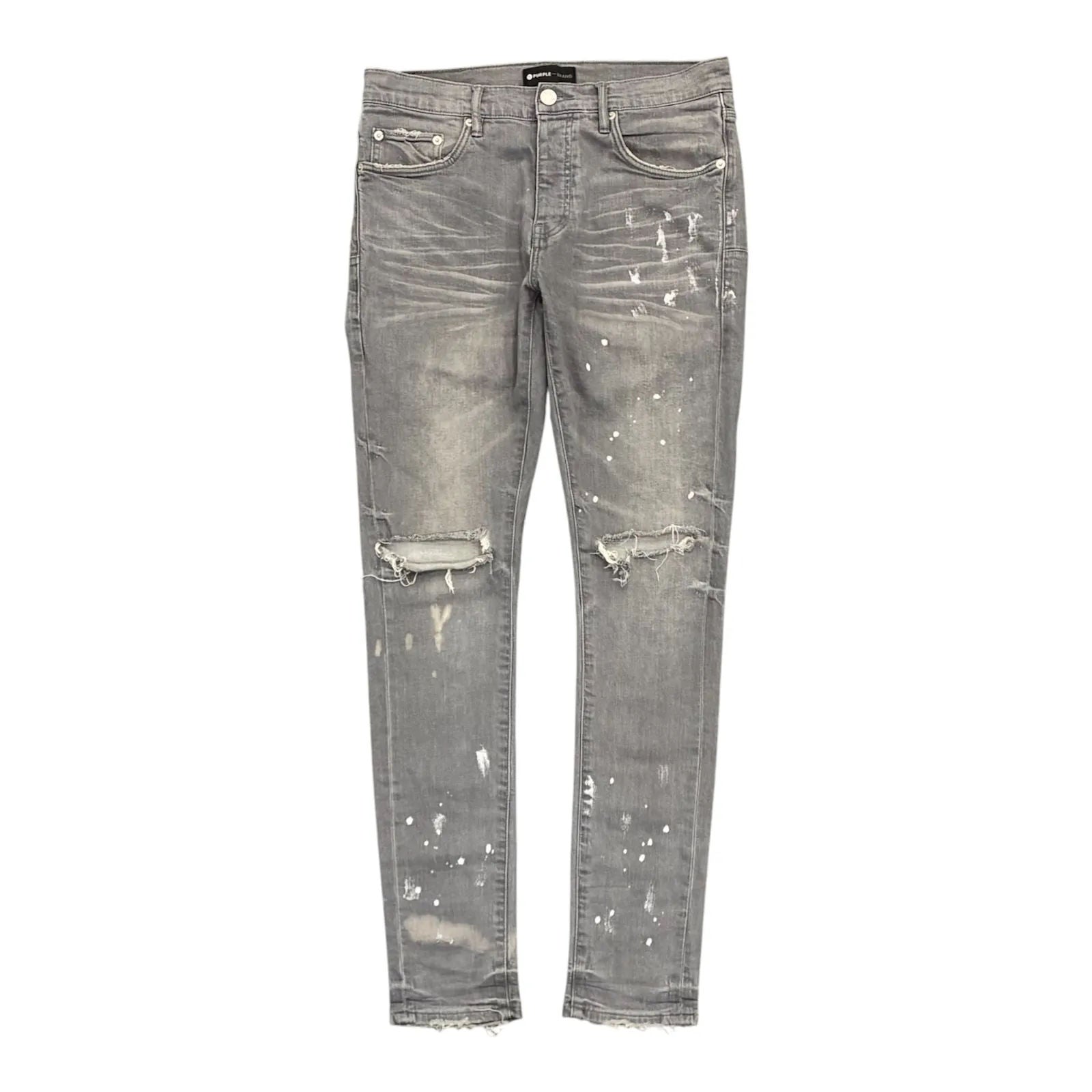 Purple Brand Knee Split Jean (Grey) - Preowned