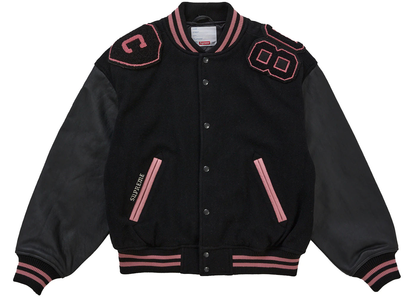 Supreme Captains Varsity Jacket Black