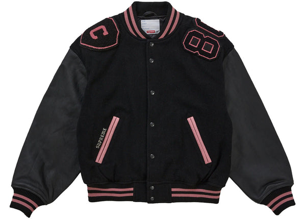Supreme Captains Varsity Jacket Black