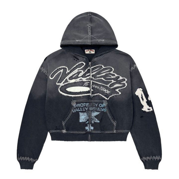 Vale Forever Religion Zip Up Hoodie (Black) - Preowned