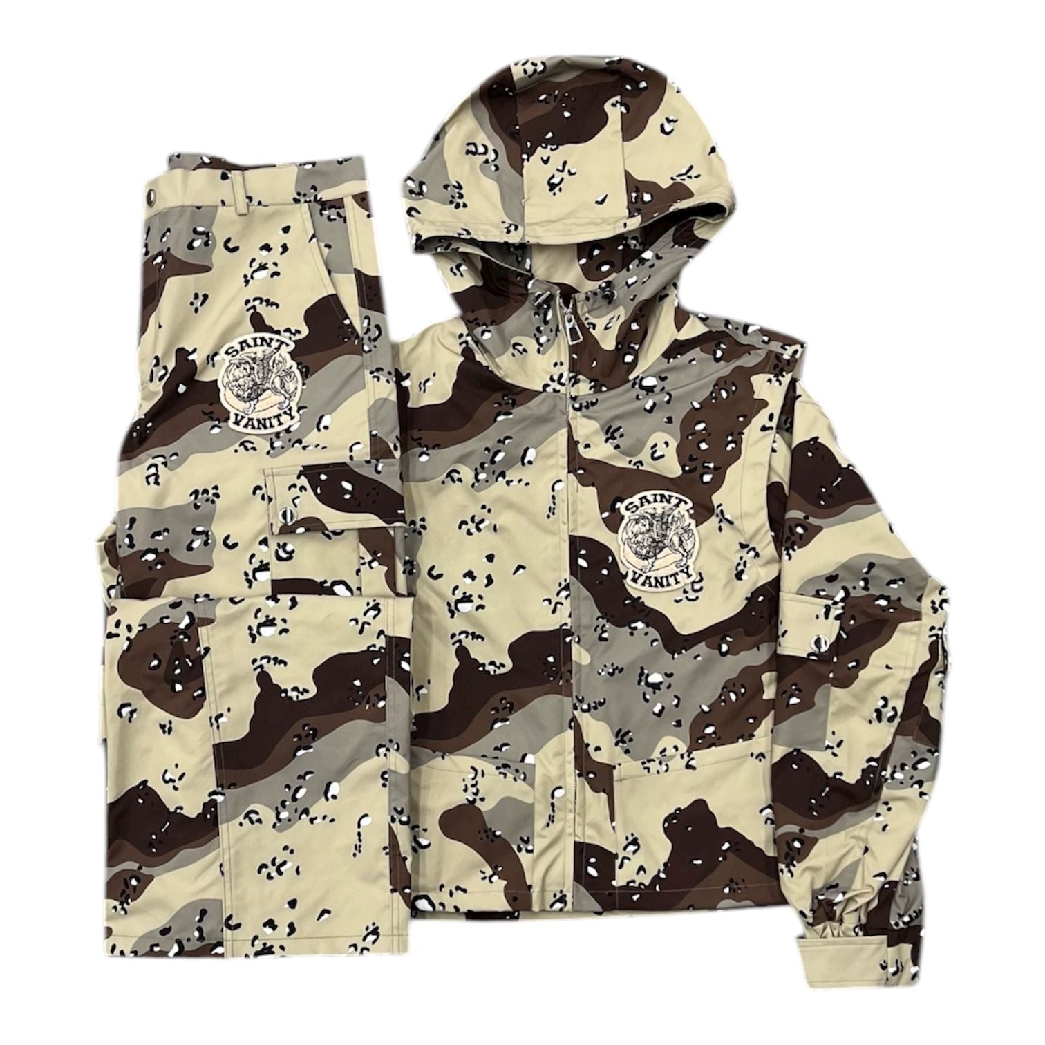 Saint Vanity Cargo Nylon Suit (Chocolate Chip Camo)