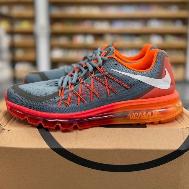Nike Air Max 2015 Cool Grey/White-Bright Crimson - Preowned