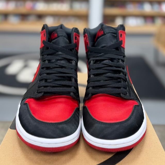 Jordan 1 Retro High OG Satin Bred (Women's) - Preowned