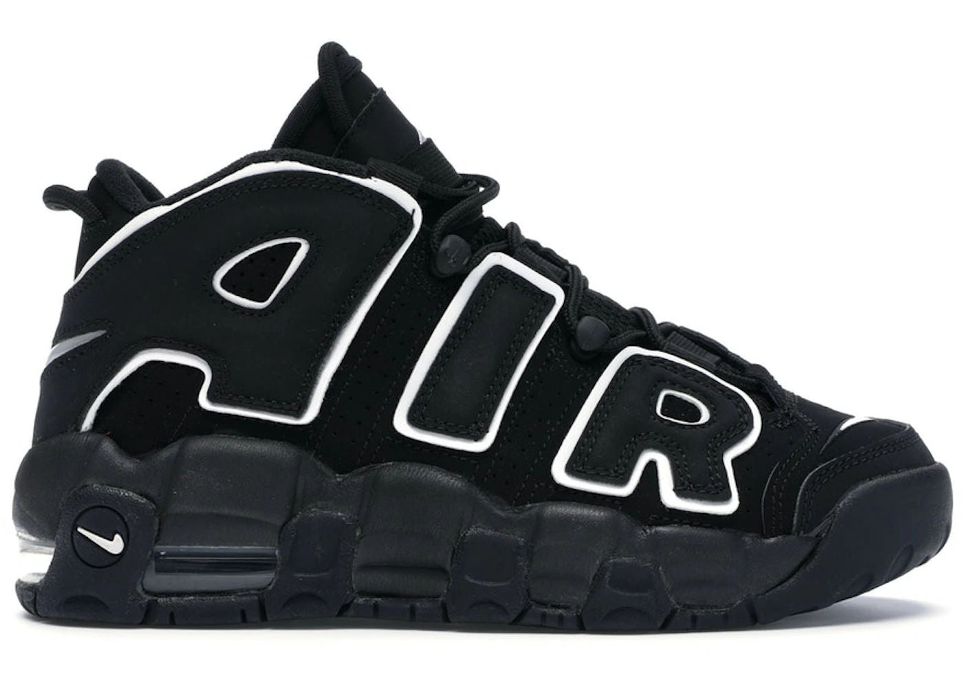 Nike Air More Uptempo Black White (GS) - Preowned