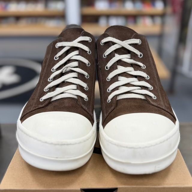 Rick Owens Suede Low Ramones (Brown) - Preowned