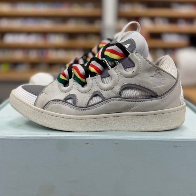 Lanvin Curb Sneaker White Multicolor - Preowned