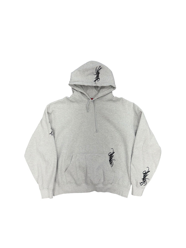 Supreme Tag Hoodie (Ash Grey) - Preowned