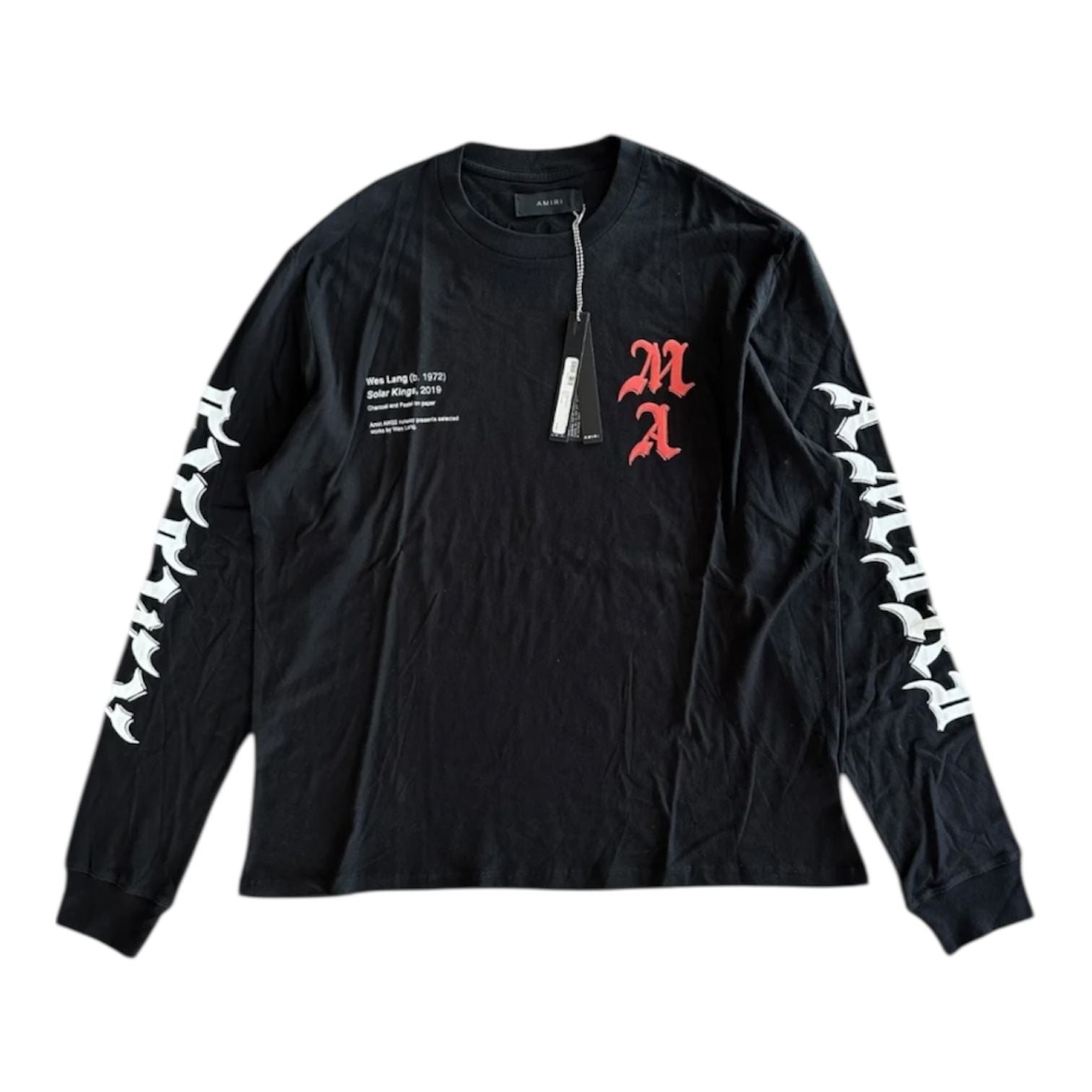 Amiri Wes Lang Kings L/S Tee (Black/Red)
