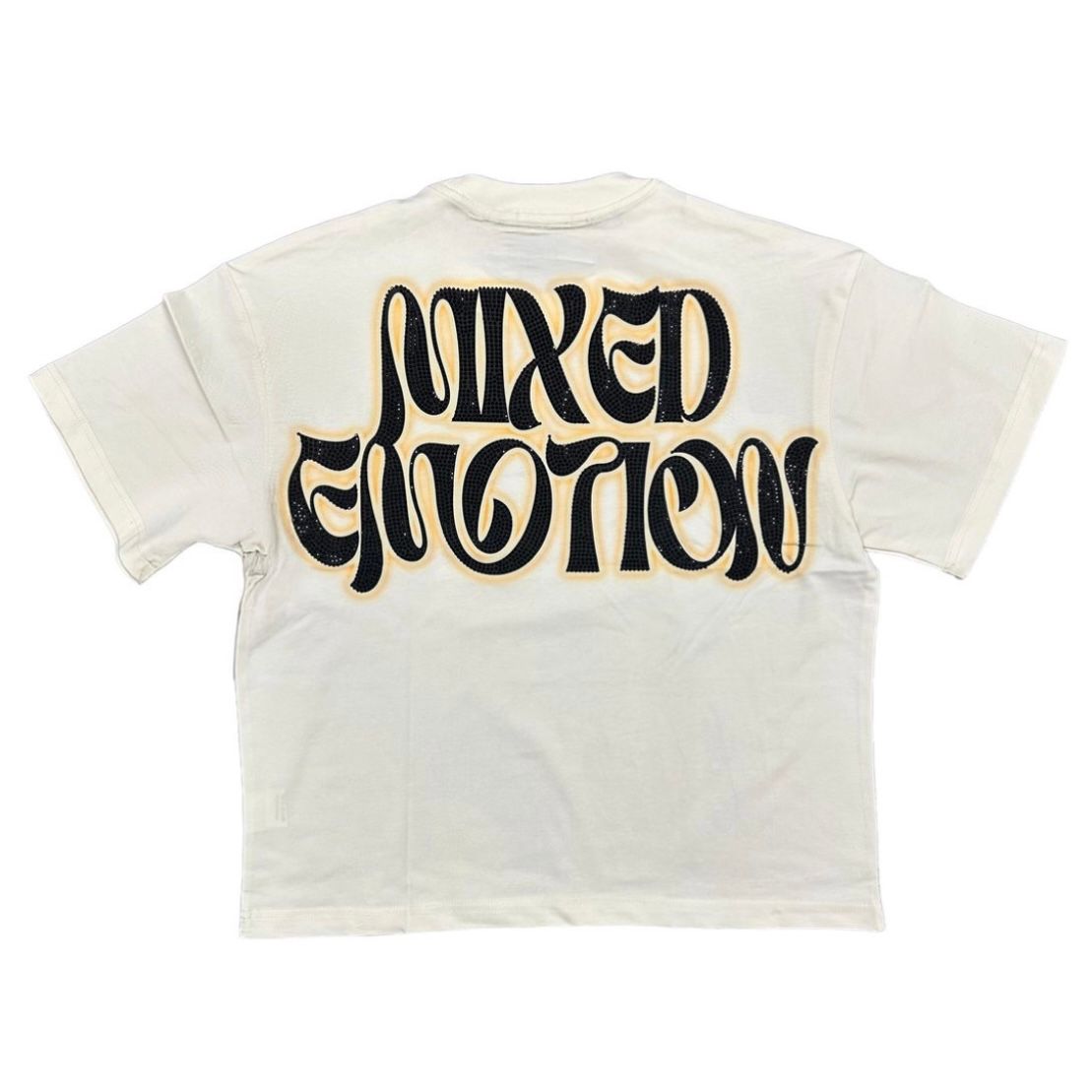 Mixed Emotion Twin Rhinestone Tee (Cream)