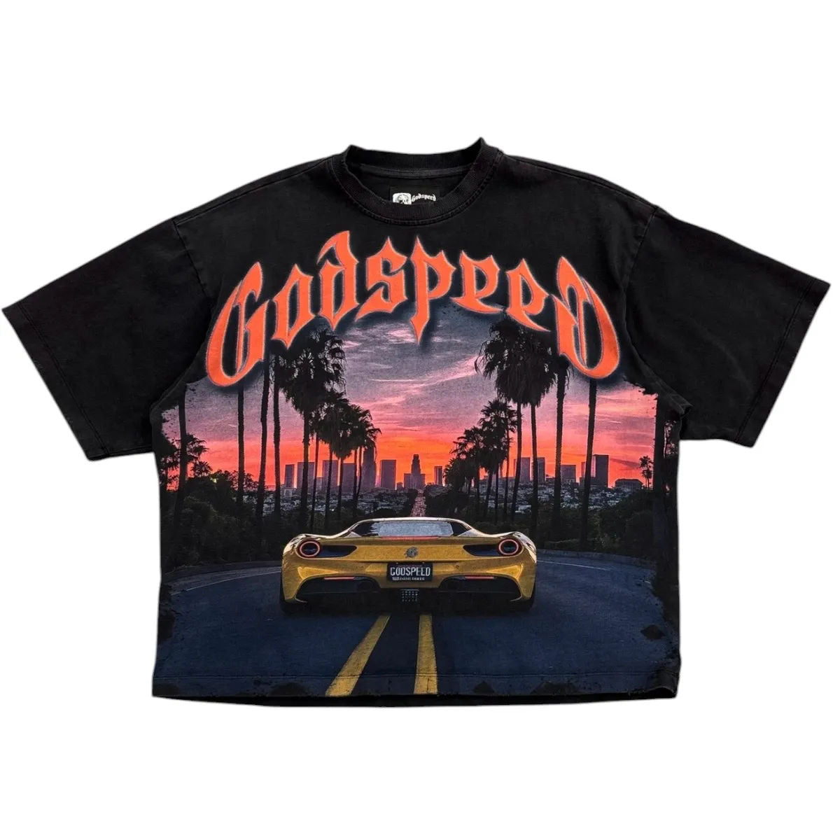 Godspeed Sunset BLVD Tee (Black) - Preowned