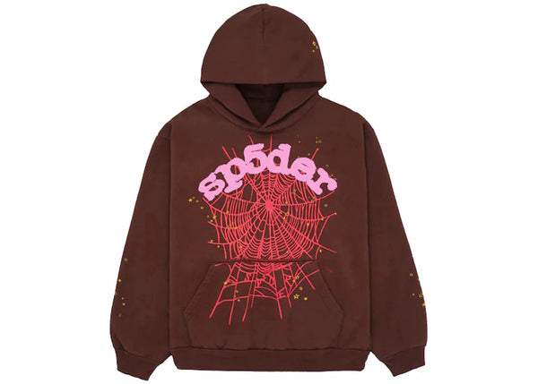 Sp5der Web Hoodie Brown - Preowned
