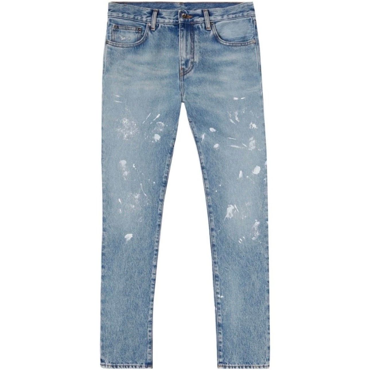 Off-White Straight Cut Jeans (Blue) - Preowned