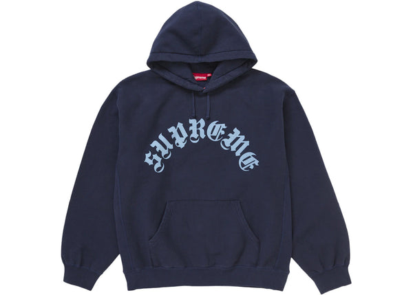 Supreme Printed Arc Hooded Sweatshirt Navy