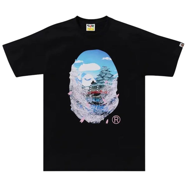 Bape Sakura Photo Ape Head Tee (Black)