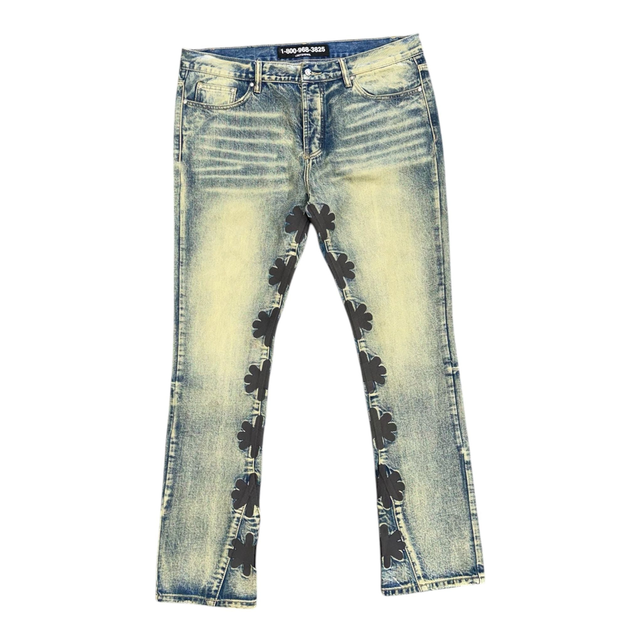 Lostshdws Dirty Denim Jeans (Stone Wash/Graphite) - Preowned