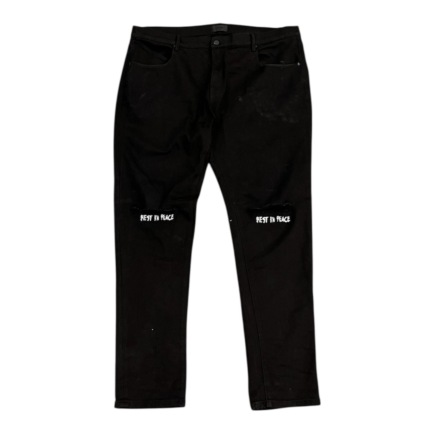 R.T.A  Rest In Peace Jeans (Black) - Preowned